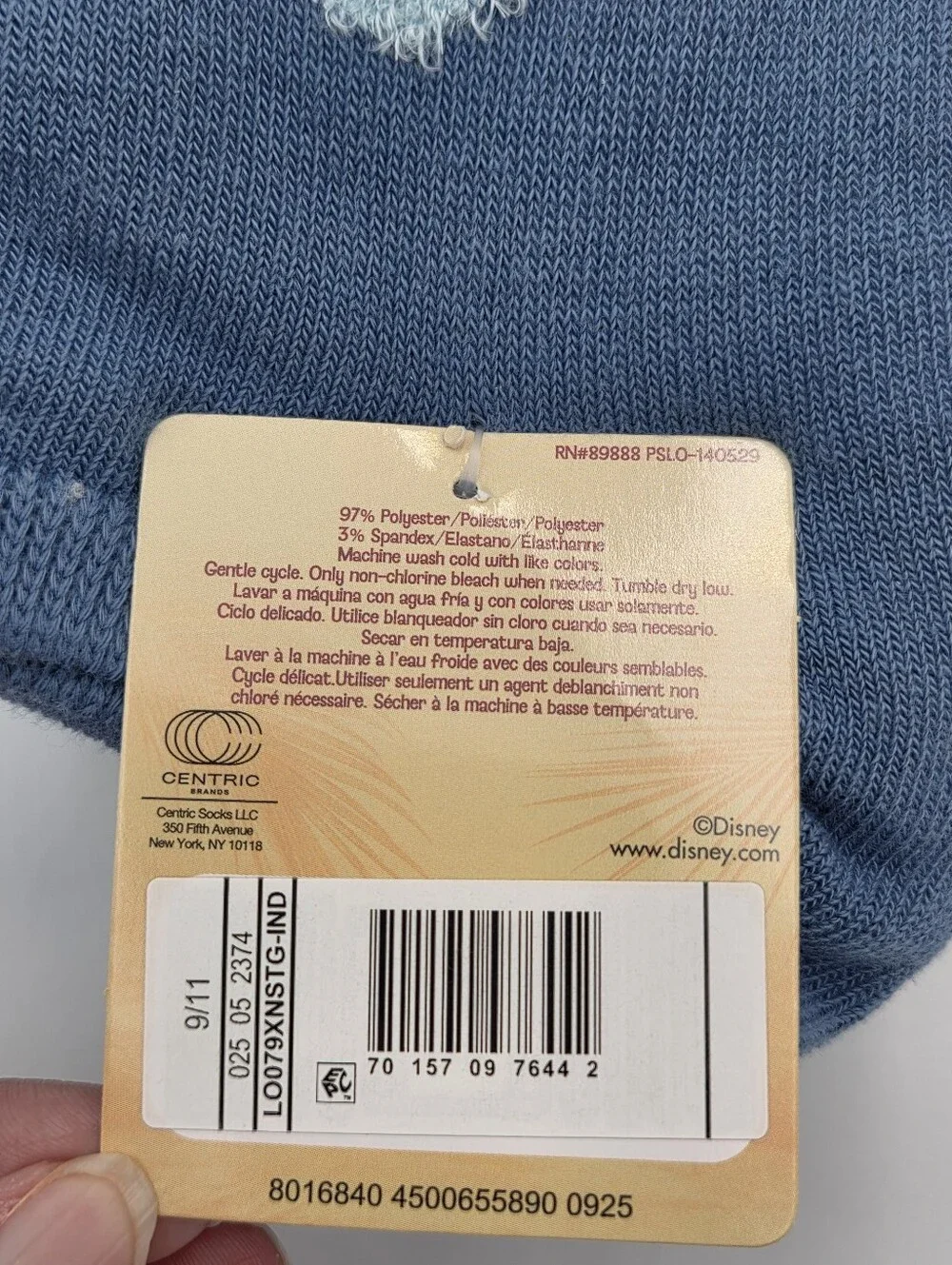 Disney Stitch Womens No Show Sock 6 Pair Nwt